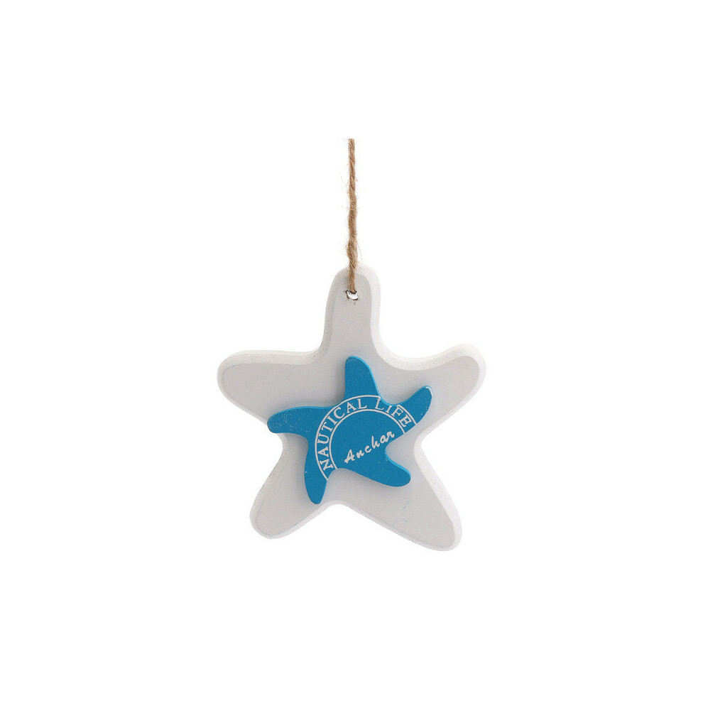Wooden Fish Starfish Hanging Ornaments Wall Door Decor Navy Beach Style