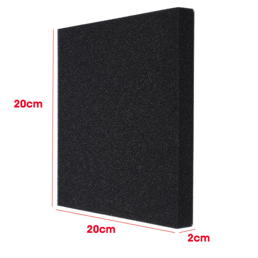 (2CM) 10PCS Acoustic Wall Panel Soundproof Foam Pads Car Studio Insulation Treatment 20x20cm