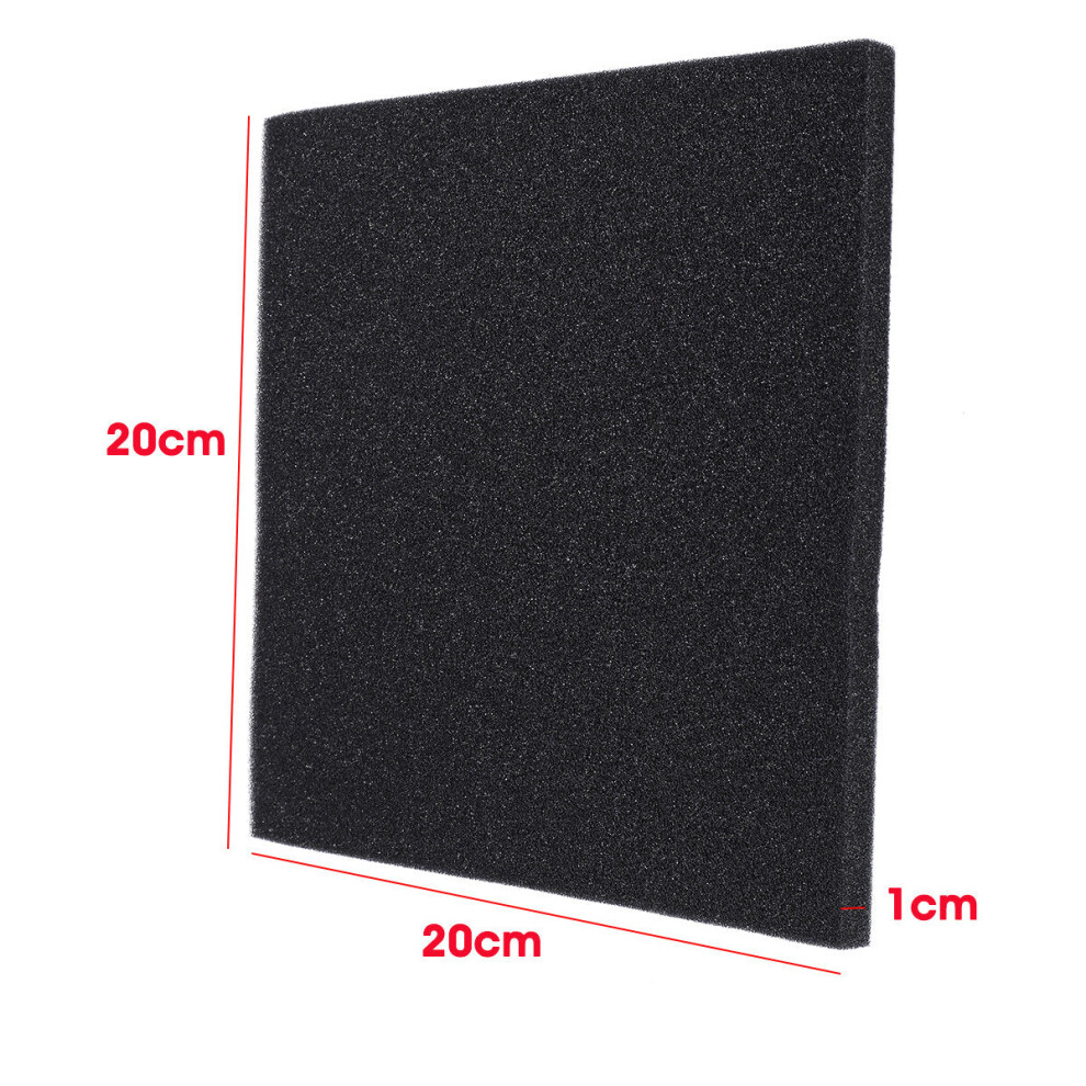 (1CM) 10PCS Acoustic Wall Panel Soundproof Foam Pads Car Studio Insulation Treatment 20x20cm