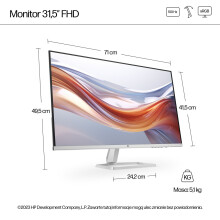 HP LED VA-skærm 31,5" 532 kvadratfod (94F50E9) 100Hz