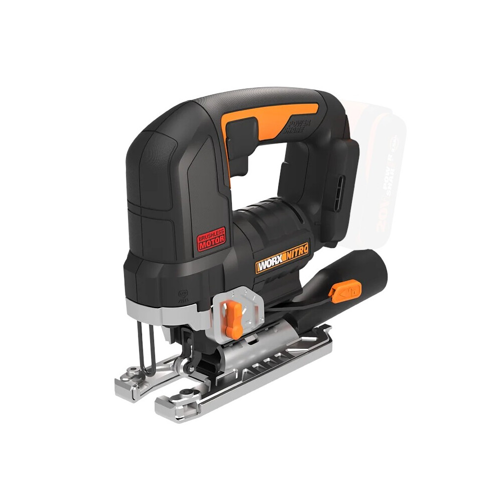 Worx Nitro 20V Cordless Jigsaw Brushless Motor 26mm WX542.9 Tool Only