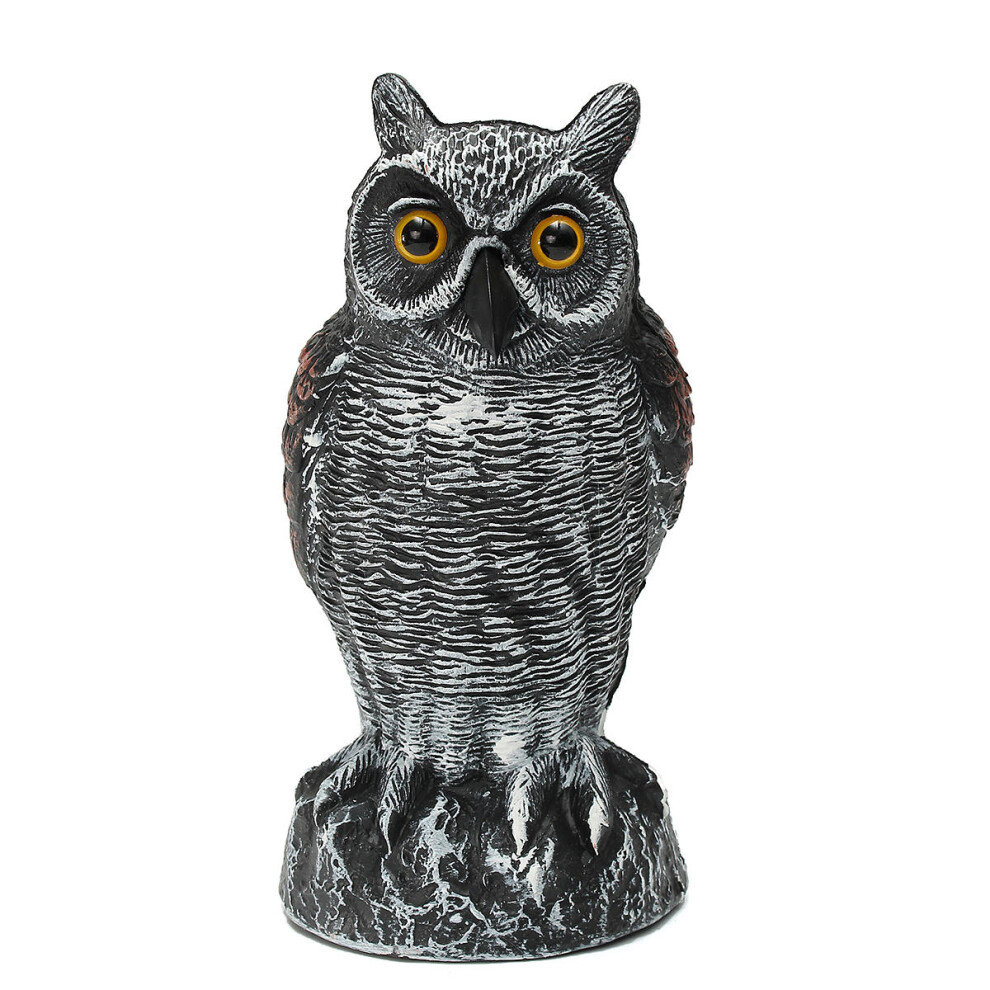 Standing Owl Bird Model Toys Hunting Shooting Decoy Deterrent Home Garden Decorations