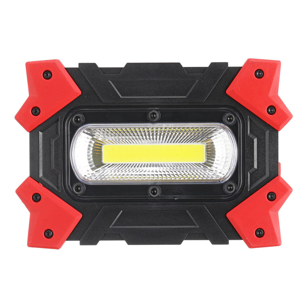 Greenzech (Red) Foldable Led Work Light Portable 3 Modes Flood Lamp For Outdoor Camping Emergency