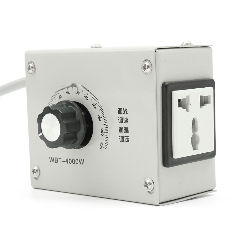 4000W AC 220V Variable Voltage Controller for Fan Speed Motor Temperature Dimmer