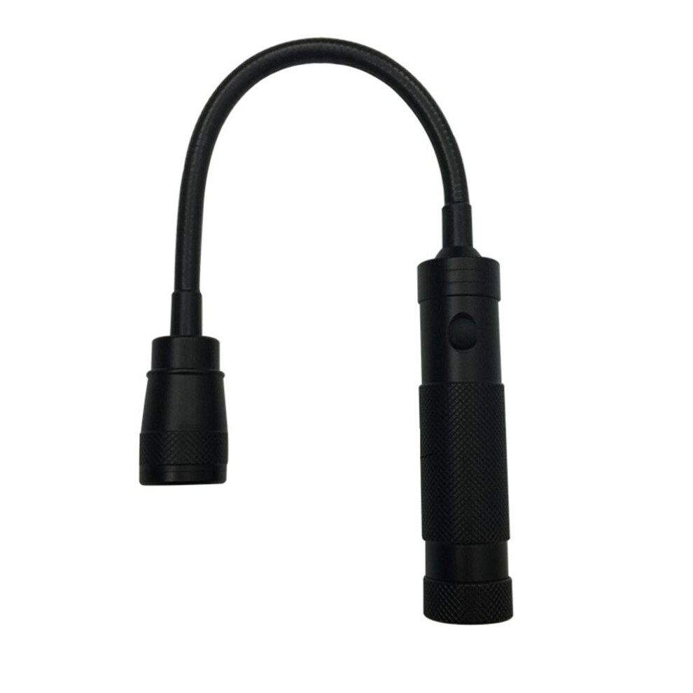 (A-No batery, NO charger) Portable COB Work Light With Magnet Flexible Tube Flashlight Torch for Outdoor Camping Tent Hiking