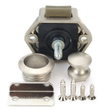 (White) Push Button Catch Push Button Cabinet Latch for Rv/Motor Home Cupboard Caravan Lock for Cupboard Push Latch Lock Push Button Latch