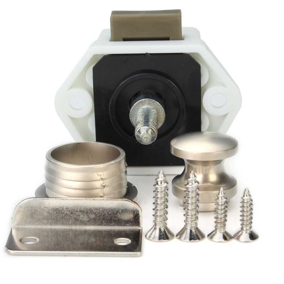 (Light) Push Button Catch Push Button Cabinet Latch For Rv/Motor Home Cupboard Caravan Lock For Cupboard Push Latch Lock Push Button Latch 9495687800769