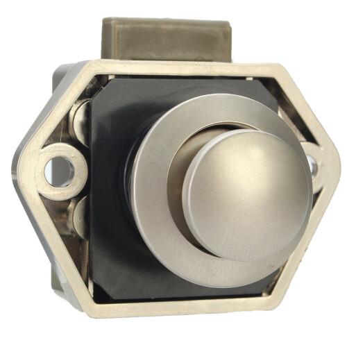 (Light) Push Button Catch Push Button Cabinet Latch for Rv/Motor Home Cupboard Caravan Lock for Cupboard Push Latch Lock Push Button Latch 1