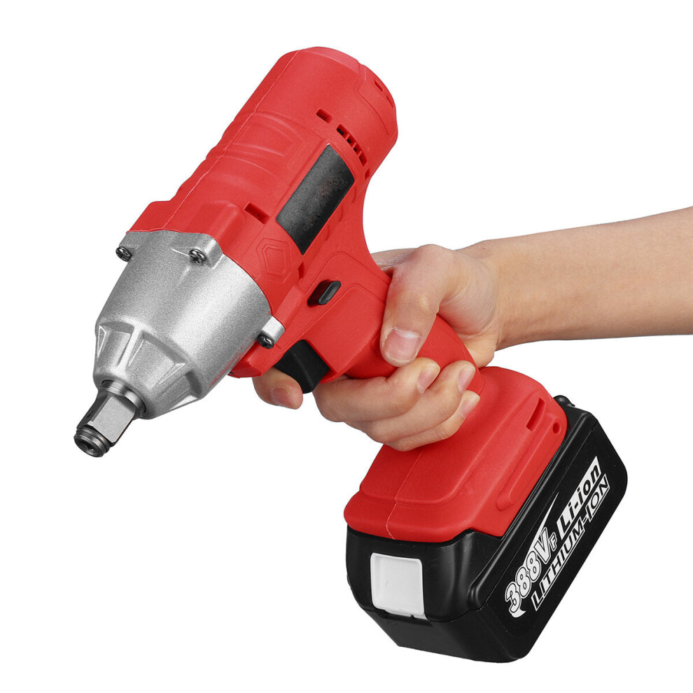 (One Battery, EU Plug) 588N.m 388VF Electric Impact Wrench Driver Rechargeable 1/2" Square Power Tools-image-OPC-PGNZ5ZZ-NEW