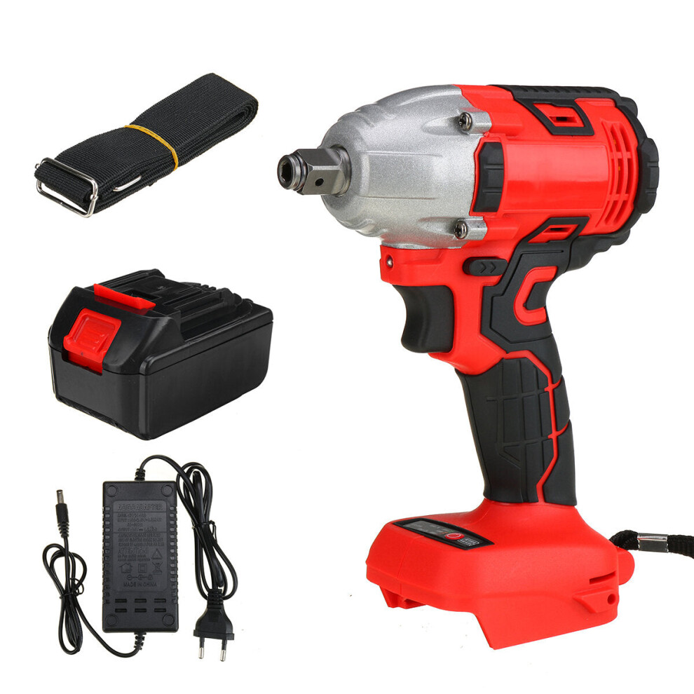 (1 Battery) 330NM 3000RPM Electric Cordless Brushless Impact Wrench W/ 1 or 2pcs Battery & 5pcs Sockets