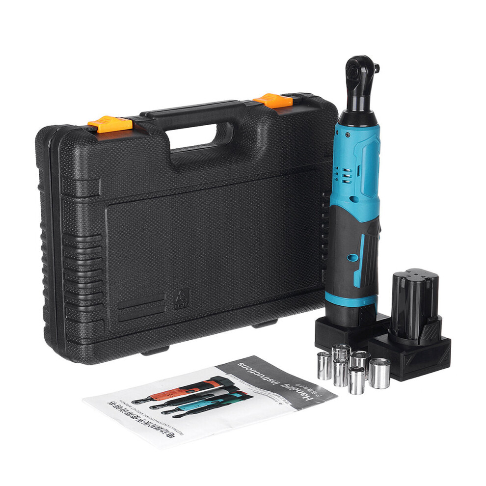 (Blue, Two Batteries) 588VF High Torque Brushless Impact Wrench Cordless For Makit 18V Battery – INFMT