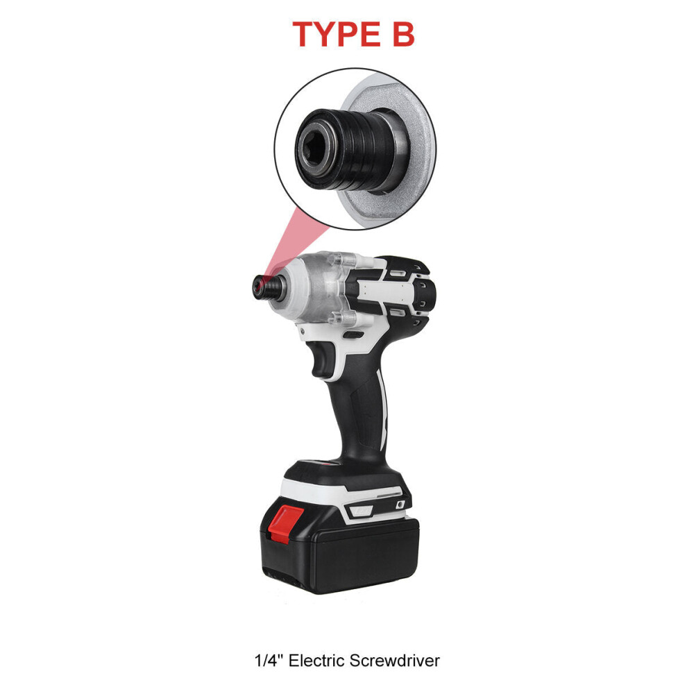 (Two Batteries, Electric Screwdriver) 520N.m Brushless Cordless Electric Impact Wrench Screwdriver Power Tools 1138392126776