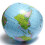 38cm PVC Inflatable Earth Globe Home Decor Geographical Education Tool 5