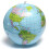 38cm PVC Inflatable Earth Globe Home Decor Geographical Education Tool 2