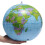 38cm PVC Inflatable Earth Globe Home Decor Geographical Education Tool 3