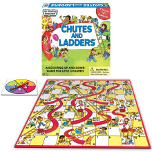 Classic Chutes And Ladders met 1970's Kunst door Winning Moves Games USA voor Kinderen vanaf 3 Jaar