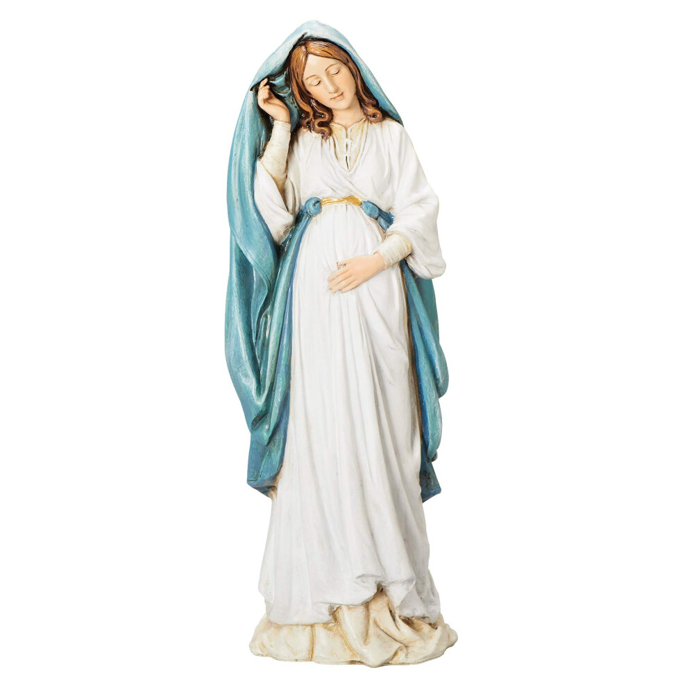 Statue De Marie Enceinte, Collection Renaissance, 22,2 Cm De Hauteur, R Sine Et Pierre, Cadeau Religieux, D Coration, Collection, Durable, Longue-image