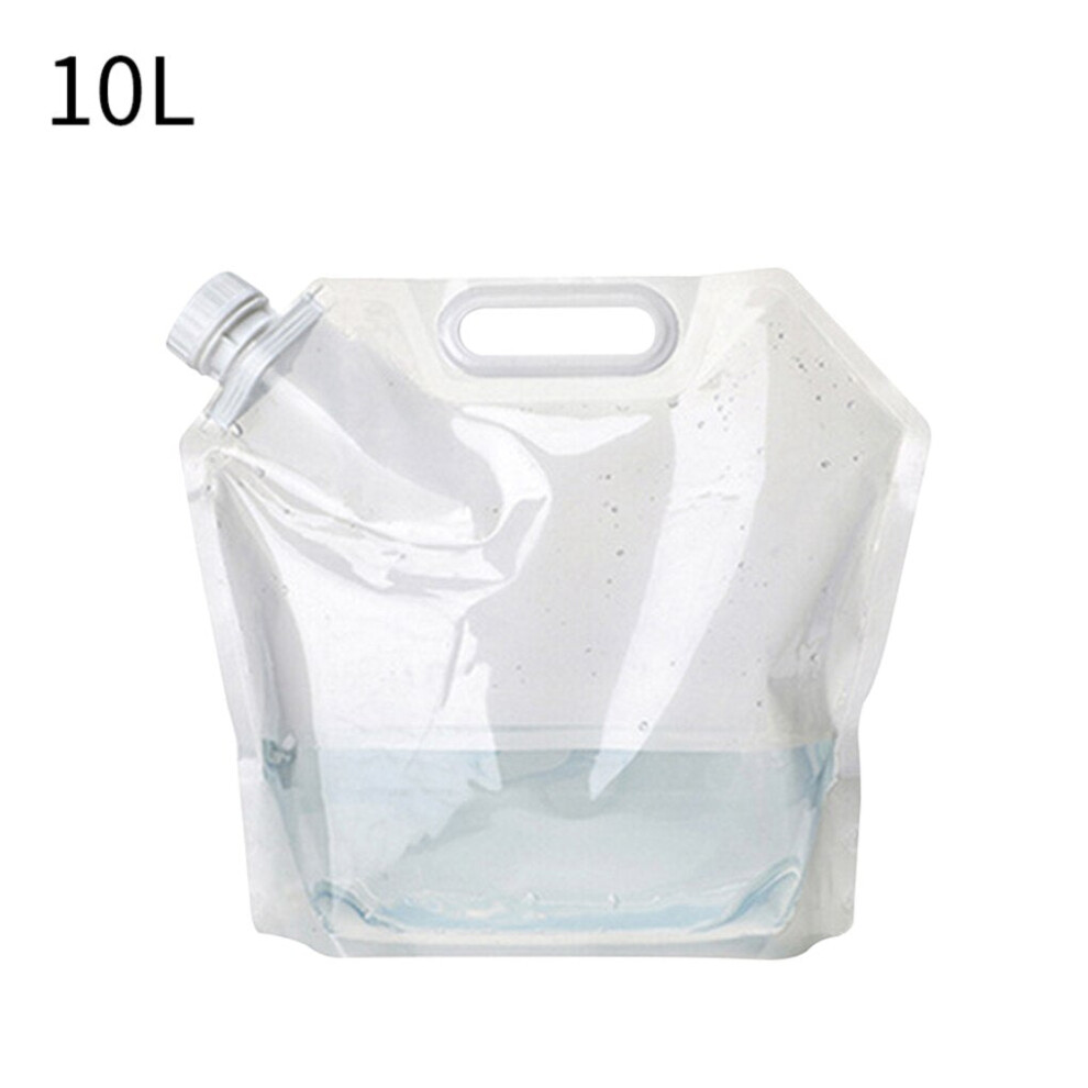 (10L) Water Bag Folding Portable Sports Storage Container Jug Bottle Inlaid Handle Water Bag For Outdoor Travel Camping