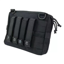 (Black) Tactical Medical Kit Quick Release First Aid Accessories Camping Hiking Hunting Survival Tool Bag Outdoor Emergency Utility Pack