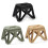 (Khaki) Plastic Multi Purpose Folding Step Stool Outdoor Portable Folding Stool Camping Square Stools for Adults Children High Load-bear 2