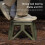(Khaki) Plastic Multi Purpose Folding Step Stool Outdoor Portable Folding Stool Camping Square Stools for Adults Children High Load-bear 4