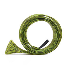 (Army Green) Fishing Rod Sleeve Bag Lightweight Mesh Tube Telescopic Fishing Rod Protection Sleeve Fishing Rod Cover Fishing Gear