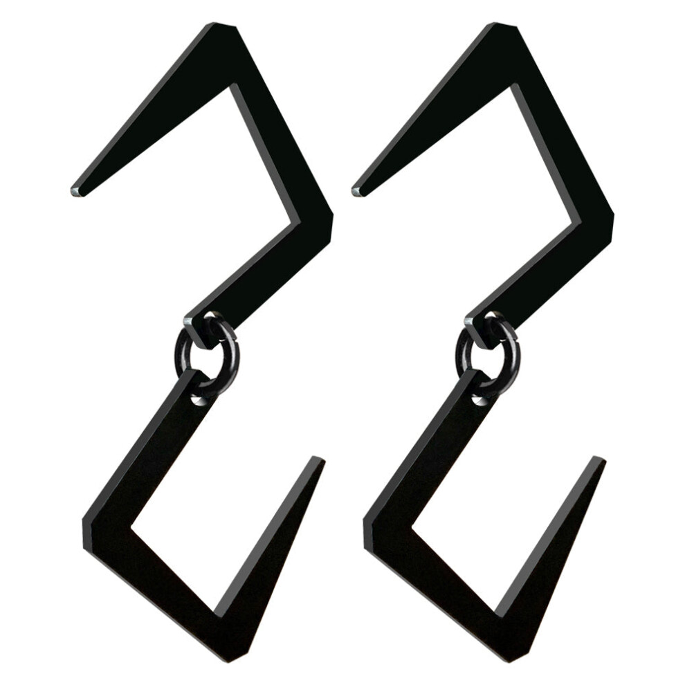 (3) 2pcs/set Lantern Hooks Hanger S Hook Carbon Steel Bonfire Hanger Hook Outdoor Camping Multi-Functional