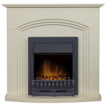 Adam Truro Fireplace in Cream with Blenheim Electric Fire in Black,  4