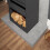Acantha Tile & Hearth Set in Concrete Effect with OKO S1 Stove, Log St 4
