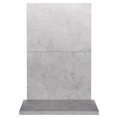 Acantha x2 Tile & Hearth Set in Concrete Effect 1