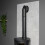 Acantha Tile & Hearth Set in Concrete Effect with Orbit Cylinder Stove 3