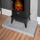 Acantha Tile & Hearth Set in Concrete Effect with Aviemore Black Stove 4