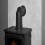 Acantha Tile & Hearth Set in Concrete Effect with Aviemore Black Stove 3