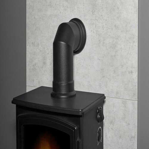Acantha Tile & Hearth Set in Concrete Effect with Aviemore Black Stove 2