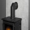 Acantha Tile & Hearth Set in Concrete Effect with Hudson Stove & Angle 3