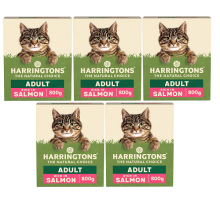 Harringtons The Natural Choice Adult Dry Cat Food Salmon 5 x 800g Case Deal