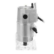 (US Plug) 30000r/min 800W Aluminum Body Electric Hand Trimmer 1/4 Inch Corded Wood Laminate Palm Router 6.35MM Woodwork Trimmer