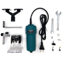 (Blue, EU Plug) 110V/220V 30000RPM Electric Hand Trimmer Router 6.35mm Wood Laminate Palm Joiners Working Cutting Machine