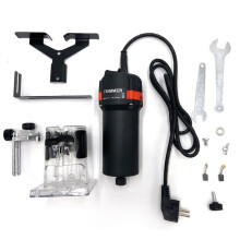 (Black, AU Plug) 110V/220V 30000RPM Electric Hand Trimmer Router 6.35mm Wood Laminate Palm Joiners Working Cutting Machine