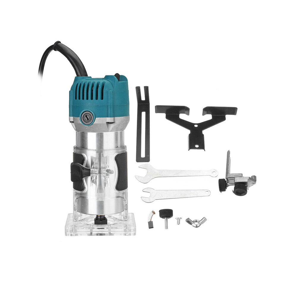1100W 220V Electric Hand Trimmer 35000RPM Corded Wood Laminate Palm Router Electric Trimmer Wood Tool