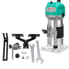 (EU Plug) 2200W 110V/220V Electric Hand Trimmer 1/4 Inch Corded Wood Laminate Palm Router 30000RMP