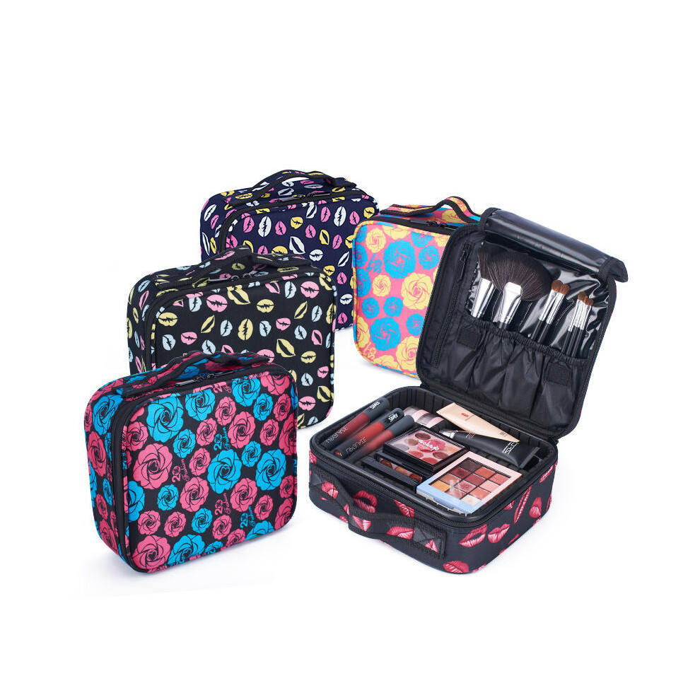 (#02) Travel Cosmetic Makeup Bag Wash Organizer Storage Box
