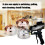 (Black) Gravity Feed Sandblasting Gu n Air Sandblaster Sand Sprayer Tools Rust Remove Sandblaster Air Tool 8