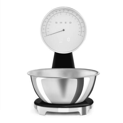 Smeg SMEG ANALOG AND DIGITAL KITCHEN SCALE BLACK KSF01BLWW