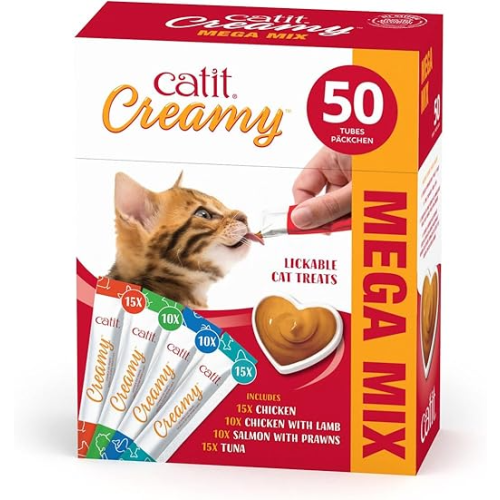 Catit Creamy Lickable Treats Variety Multipack 50 Pack 1
