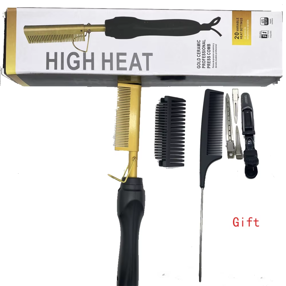 Hot Comb Hair Straightener Brush Hot Comb