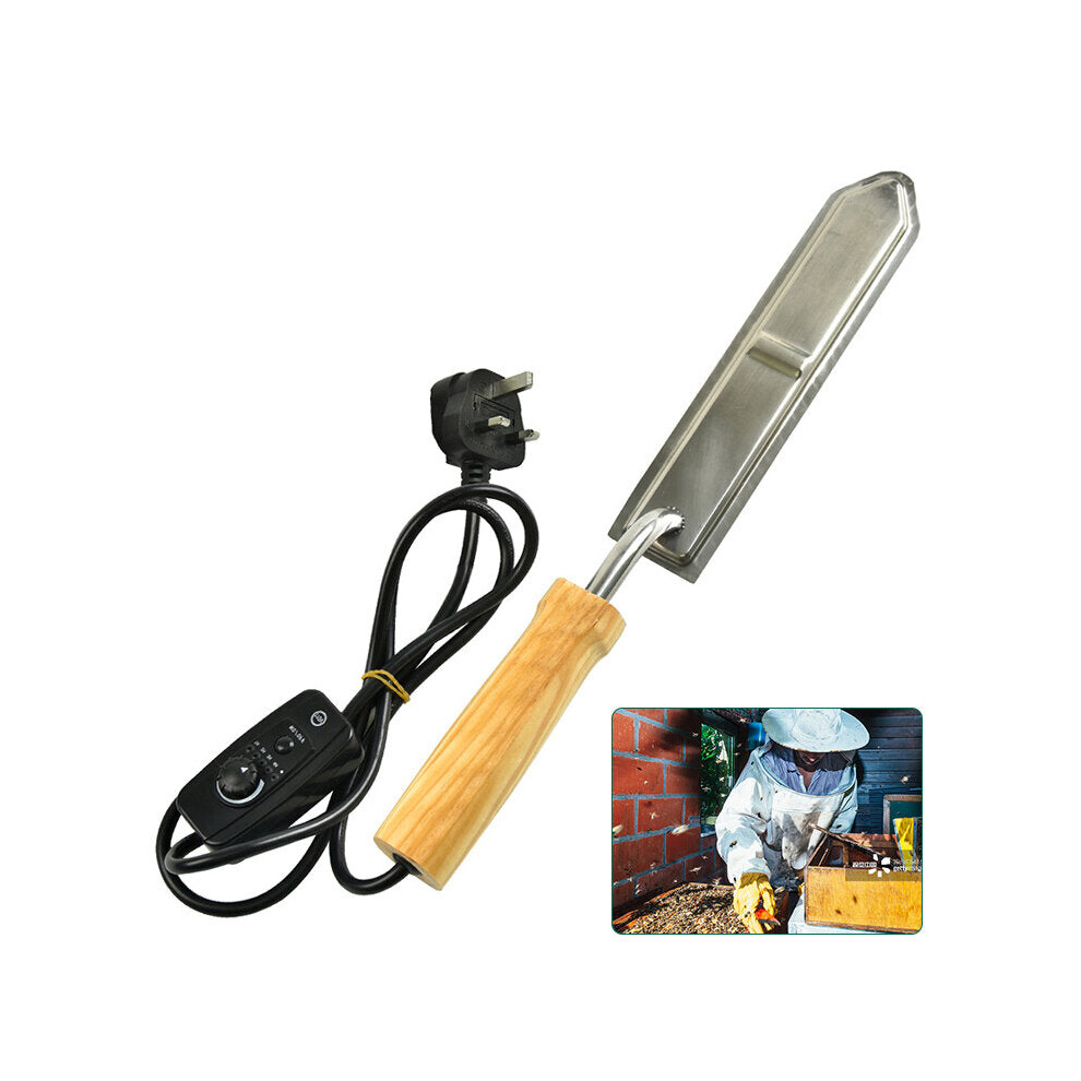 (EU Plug) Outdoor Heating Electric Bee Honey Knife Cutter Temperature Control Uncapping Scraper Bee Extractor Beekeeper Tools
