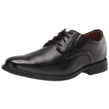 Clarks Men's Whiddon Plain Oxford Black Leather 8 Wide