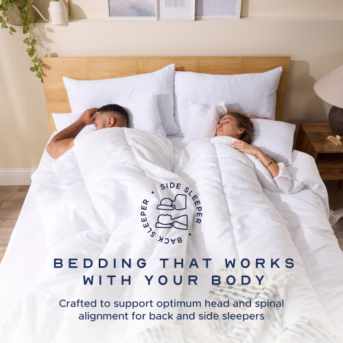 Snuggledown (Medium Pillow, 2 Pack) Snuggledown Scandi Soft Touch Pillow UK Made 2