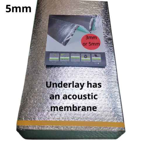 Underlay XPS with Aluminium Membrane - 5mm - 7m2 (75.34 ft2)